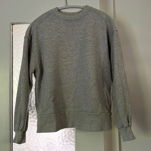 Everlane track oversized crew, organic cotton, size small